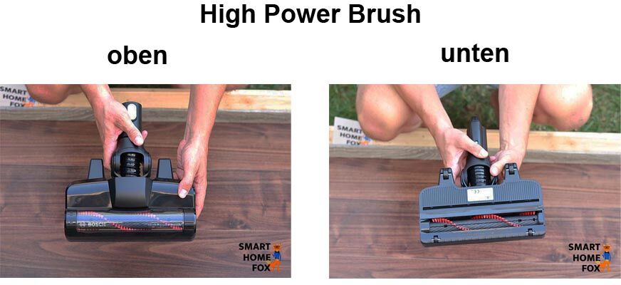 Die High Power Brush von oben und von unten